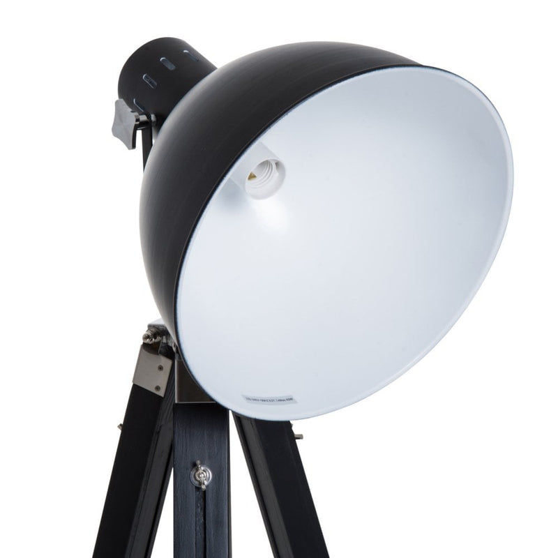 HOMCOM Retro Tripod Floor Lamp-White  |