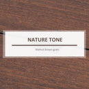 Computer Desk Writing Table Workstation for Home Office with Shelves, Drawers, Walnut Brown w/ Shelf, Drawer