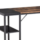 Computer Desk, Home Office Desk for Study, Writing with 2 Storage Shelves on Left or Right, Steel Frame, Frame