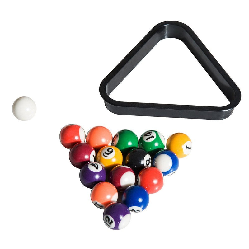 HOMCOM 4-In-1 Multi Game Table Kids Indoor Activity W/ Tennis Billiard Foosball Hockey 4 in 1 Mini Billiards Pool Set 2 Types-Multi Colour