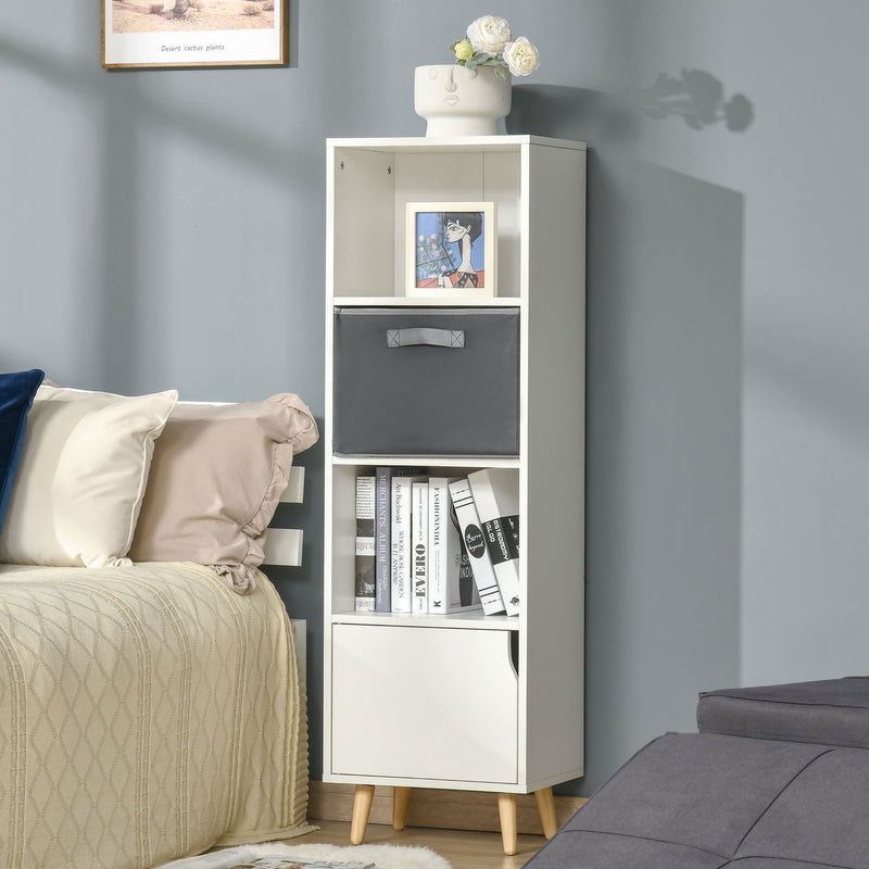 HOMCOM Shelving Unit White
