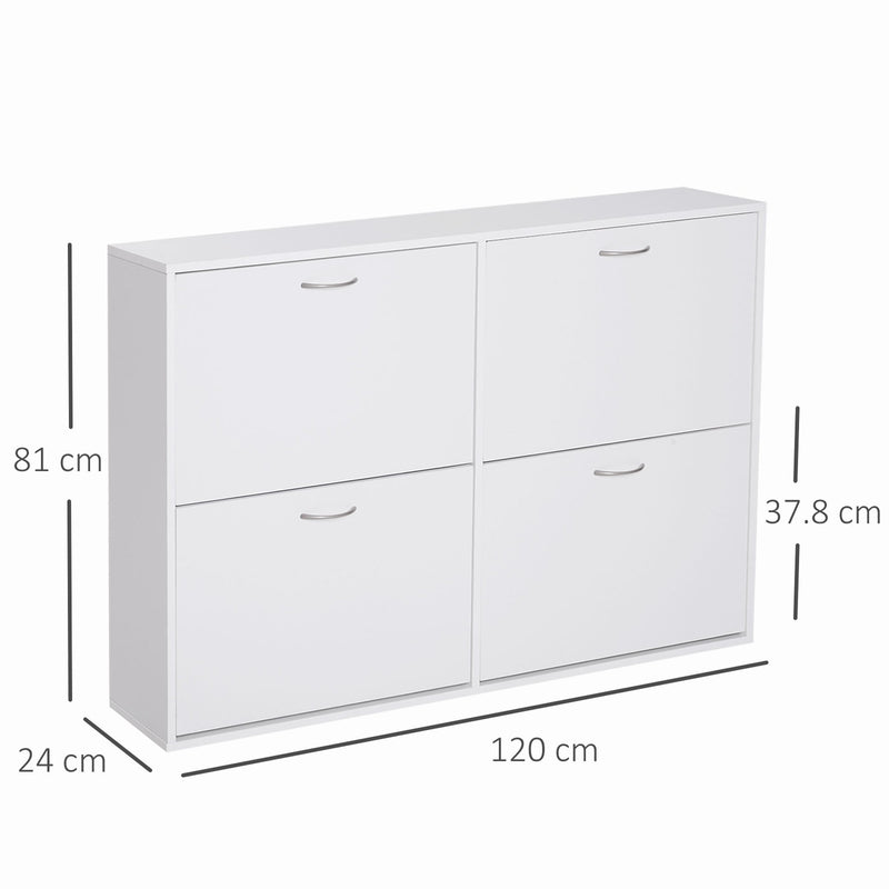 Shoe Cabinet, 81H Cm-White