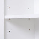 Hallway Side Cabinet Storage Unit Pine Wood, 80L X 29.5W X 96Hcm-White