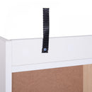 Hallway Side Cabinet Storage Unit Pine Wood, 80L X 29.5W X 96Hcm-White