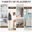 MDF Rustic 4-Compartment Storage Cabinet - Grey