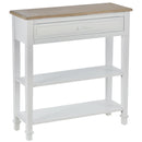 MDF Wide Drawer Console Table White