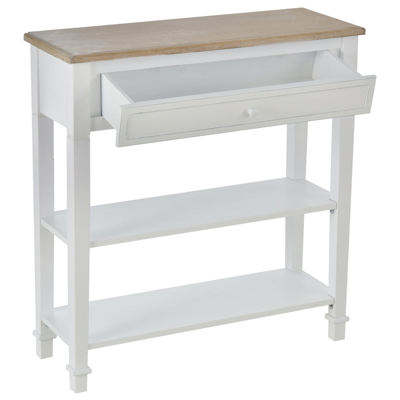 MDF Wide Drawer Console Table White