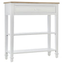 MDF Wide Drawer Console Table White
