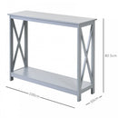 HOMCOM Console Table - Grey