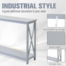 HOMCOM Console Table - Grey