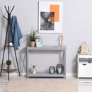 HOMCOM Console Table - Grey