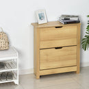 Particle Board 12-Pair Shoe Storage Cabinet Brown