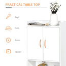 Modern Shoe Cabinet Storage Organizer with Doors and Shelves for Hallway & Entryway