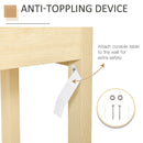 Console Sofa Table Hallway Side Desk with Storage Shelf Drawer for Entryway Living Room Bedroom Natural 2 Drawers