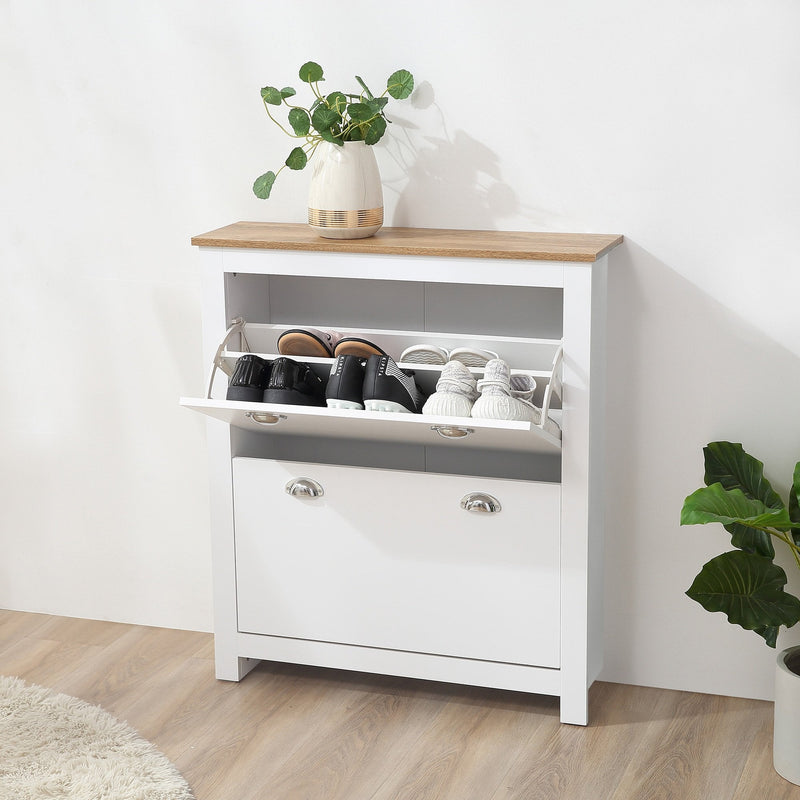 HOMCOM Shoe cabinet - White