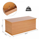 Storage Trunk Container with Lid, Chipboard-Burlywood