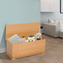 Storage Trunk Container with Lid, Chipboard-Burlywood