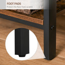 Vintage Industrial Style Storage Shelf Bookcase Closet Display Rack Kitchen Organizer with 4 Shelves, Metal Frame for Living Room Study Utility Structure