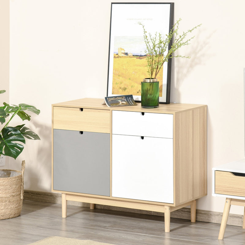 Sideboard Storage Cabinet Kitchen Cupboard with Drawers for Bedroom, Living Room, Entryway Bedroom