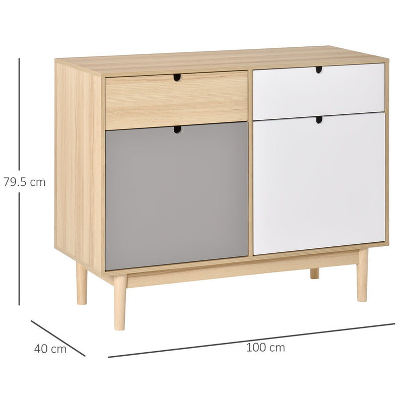 Sideboard Storage Cabinet Kitchen Cupboard with Drawers for Bedroom, Living Room, Entryway Bedroom