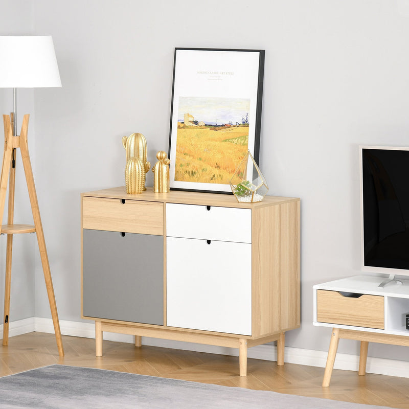 Sideboard Storage Cabinet Kitchen Cupboard with Drawers for Bedroom, Living Room, Entryway Bedroom