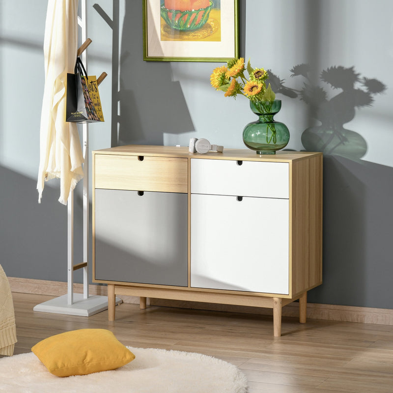 Sideboard Storage Cabinet Kitchen Cupboard with Drawers for Bedroom, Living Room, Entryway Bedroom