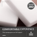 360 Swivel Foot Stool Round PU Ottoman with Thick Sponge Padding and Solid Steel Base, Grey &