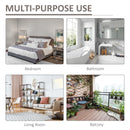 Bamboo Foldable Ladder Storage Shelf 3-Tier Organizer Shelves