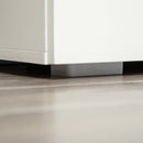 Storage Cabinet With 2 Shelves And Doors, Wooden Sideboard, Freestanding Kitchen Cupboard, Bookcase For Living Room, Bedroom, Hallway And Kitchen, White W/ Door Sideboard Cupboard