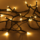 Christmas Sparkle Indoor and Outdoor Chaser Lights x 100 Warm White LEDS - Mains Operated