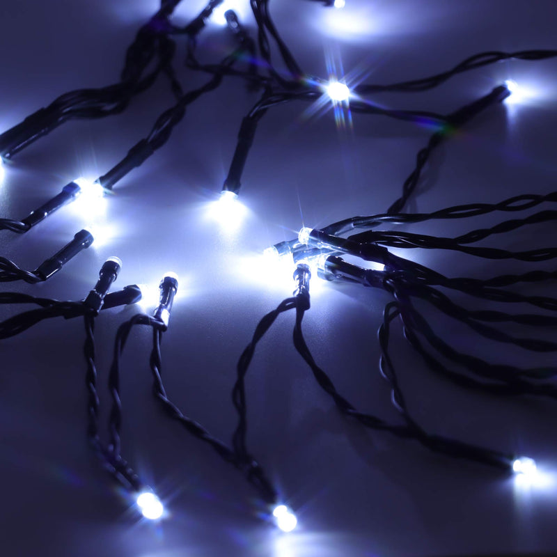Christmas Sparkle Indoor and Outdoor Chaser Lights x 100  White LEDs - Mains Operated