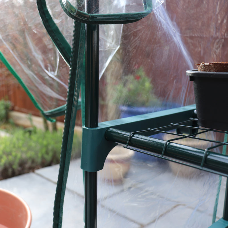 Kingfisher Greenhouse 4 Tier 130 x 50 x 45cm