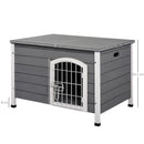 PawHut  Dog Kennel House - Grey
