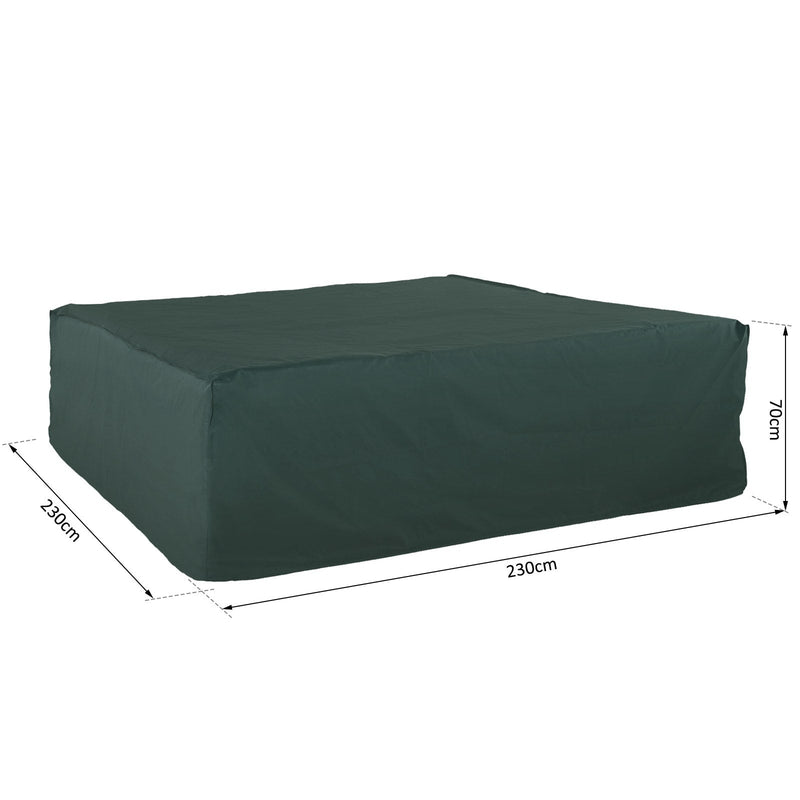 Outsunny Furniture Cover- Green - 230cm (L) x 230cm (W) x 70cm (H)