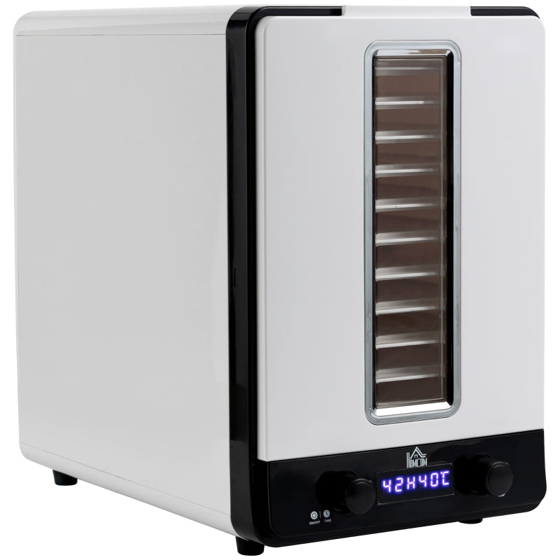 HOMCOM Food Dehydrator 11 Tier 550W - White