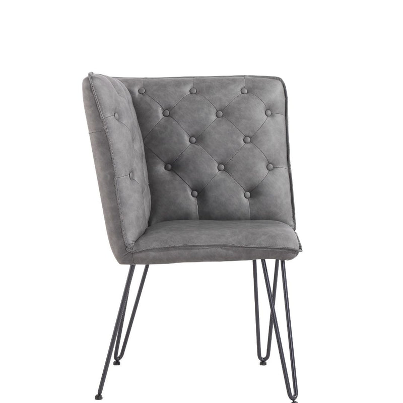 Darwen Studded Back Bench Set Grey