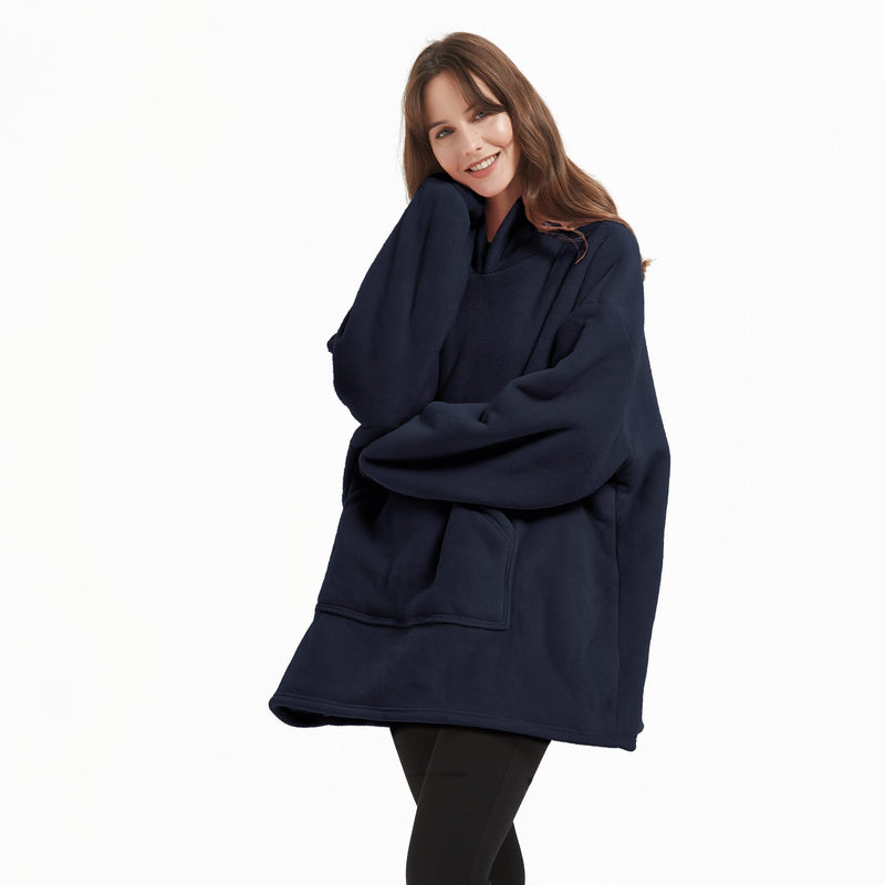 Lewis's Sherpa Fleece Lined Hooded Throw - 5 Colours