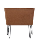 Darwen Studded Back Bench - Tan