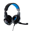 Akai Gaming Stereo Headset and Microphone Black and Blue