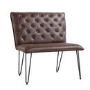 Darwen Studded Back Bench - Brown