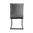 Pair of Darwen Diamond Stitch Dining Chair - Grey