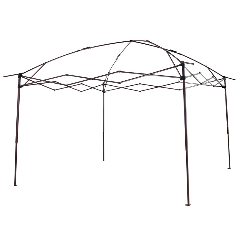 Outsunny 3 x 3(m) Pop Up Gazebo with Netting and Carry Bag, Party Tent Event Shelter for Garden, Patio - Khaki