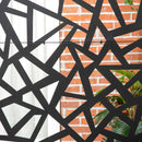 Outsunny Metal Garden Partition Screen Decorative Outdoor Divider w/Screws