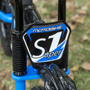 Kids Balance Bike 12" with Motorbike Look - Blue