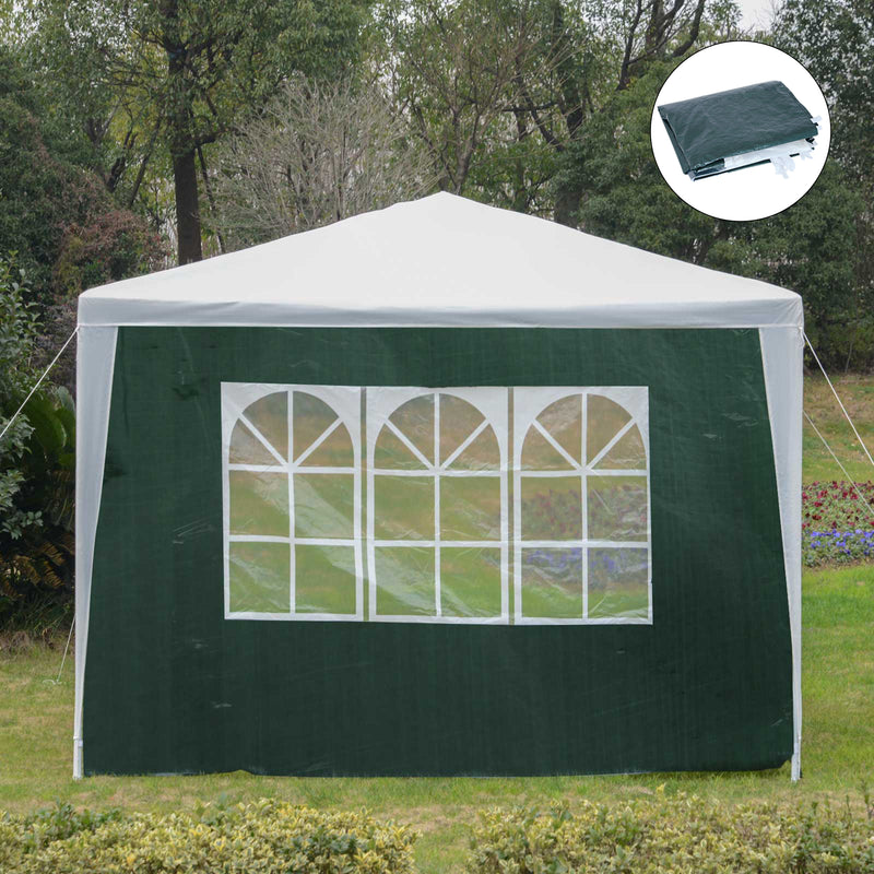 Outsunny Garden Gazebo Marquee Replacement Exchangeable Side Panel Green 3m