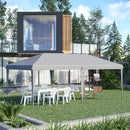 Outsunny 3 x 6 m Pop Up Gazebo Patio Party Event Heavy Duty Canopy Grey