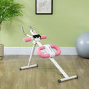 SPORTNOW Foldable Ab Machine, Abs Trainer with Adjustable Height, LCD Monitor