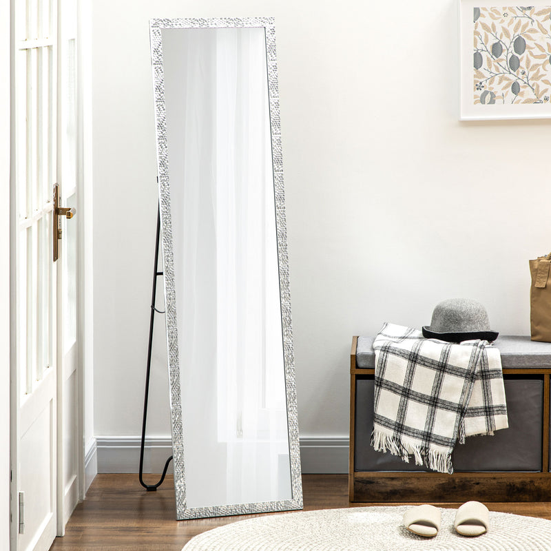 HOMCOM Full Length Mirror Free Standing Mirror Dressing Mirror for Dorm Home