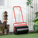 Outsunny Combination Push/Tow Lawn Roller Filled w/ 38L Sand or Water Garden