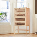 PawHut Hamster Cage Wooden Mouse Rodent Small Pet Animals Tall 5-Tier Play